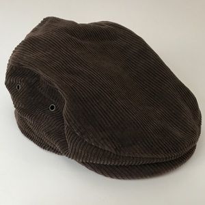 Massimo Dutti. Men’s Sport Golf Cap. Corduroy, Bwn